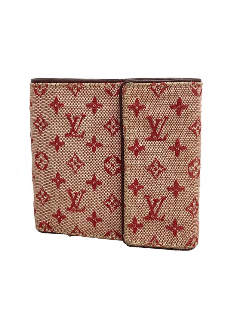 Louis Vuitton Trifold Wallet Monogram Mini Portobiert Cles Cerise